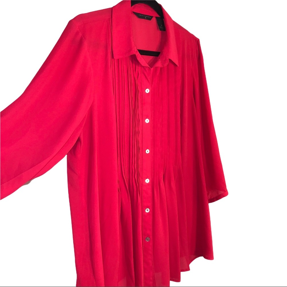 Rose Pink ๐น Pleated Flowing Top - Picture 2 of 8